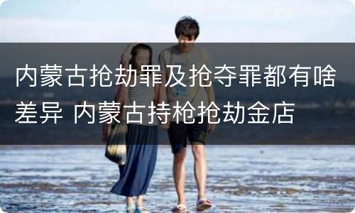 内蒙古抢劫罪及抢夺罪都有啥差异 内蒙古持枪抢劫金店