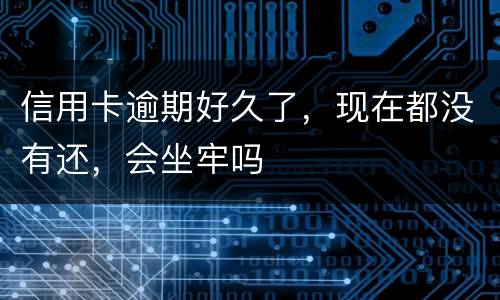 信用卡逾期好久了，现在都没有还，会坐牢吗