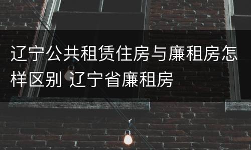 辽宁公共租赁住房与廉租房怎样区别 辽宁省廉租房