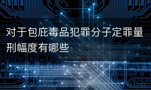 对于包庇毒品犯罪分子定罪量刑幅度有哪些