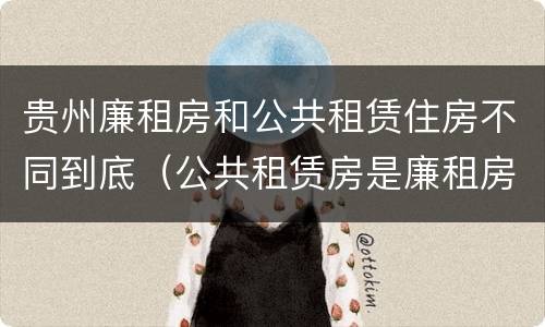 贵州廉租房和公共租赁住房不同到底（公共租赁房是廉租房吗）