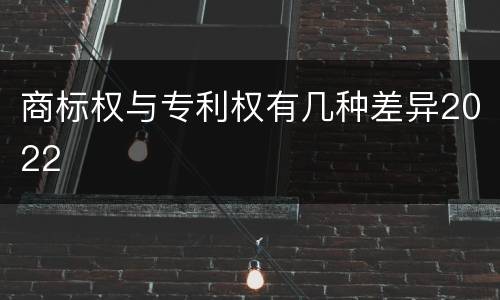商标权与专利权有几种差异2022