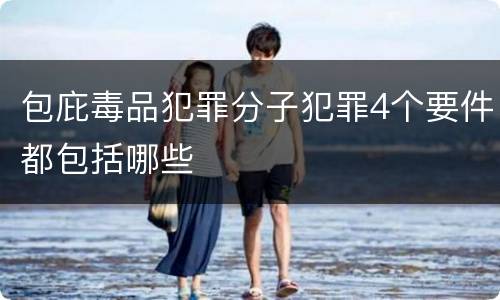 包庇毒品犯罪分子犯罪4个要件都包括哪些