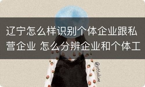 辽宁怎么样识别个体企业跟私营企业 怎么分辨企业和个体工商户