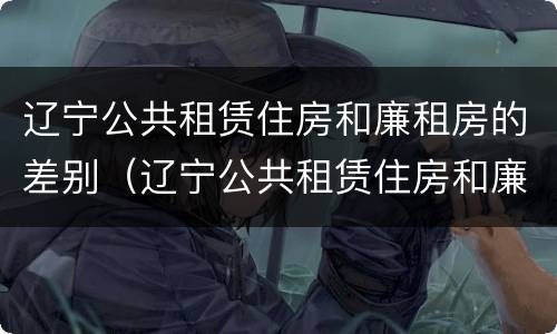 辽宁公共租赁住房和廉租房的差别（辽宁公共租赁住房和廉租房的差别大吗）