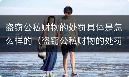 盗窃公私财物的处罚具体是怎么样的（盗窃公私财物的处罚具体是怎么样的情况）