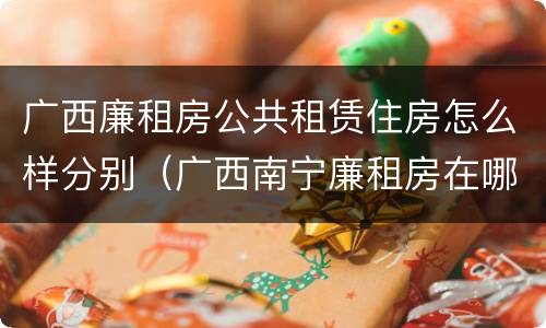 广西廉租房公共租赁住房怎么样分别（广西南宁廉租房在哪个区域）