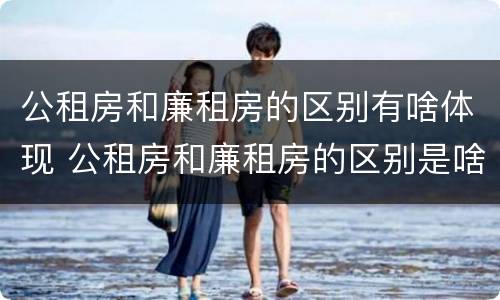 公租房和廉租房的区别有啥体现 公租房和廉租房的区别是啥