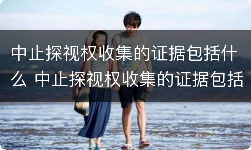 中止探视权收集的证据包括什么 中止探视权收集的证据包括什么信息