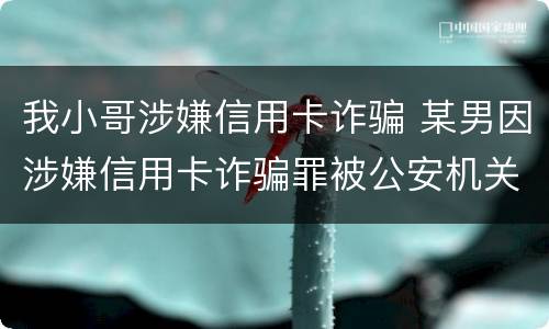 我小哥涉嫌信用卡诈骗 某男因涉嫌信用卡诈骗罪被公安机关立案侦查