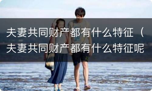 夫妻共同财产都有什么特征（夫妻共同财产都有什么特征呢）