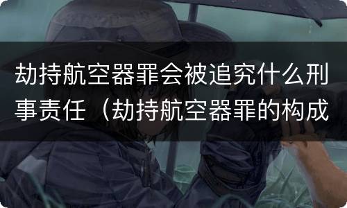 劫持航空器罪会被追究什么刑事责任（劫持航空器罪的构成要件）