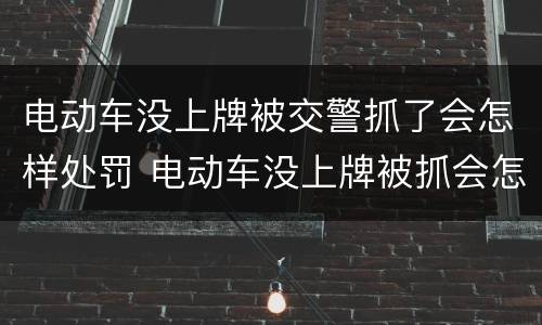 电动车没上牌被交警抓了会怎样处罚 电动车没上牌被抓会怎么样