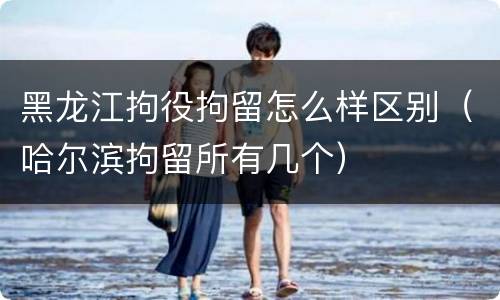 黑龙江拘役拘留怎么样区别(哈尔滨拘留所有几个)