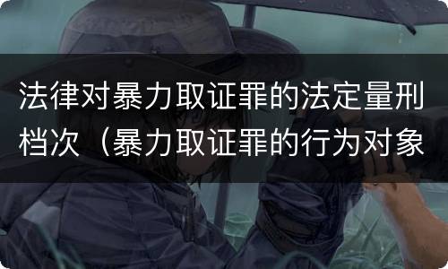 法律对暴力取证罪的法定量刑档次（暴力取证罪的行为对象是）