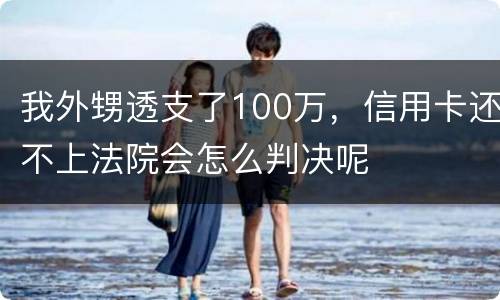 我外甥透支了100万，信用卡还不上法院会怎么判决呢
