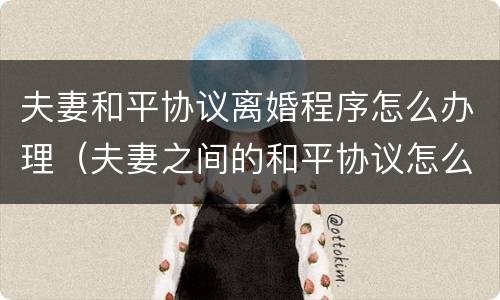 夫妻和平协议离婚程序怎么办理（夫妻之间的和平协议怎么写）