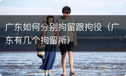广东如何分别拘留跟拘役（广东有几个拘留所）