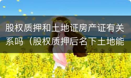 股权质押和土地证房产证有关系吗（股权质押后名下土地能否转让）