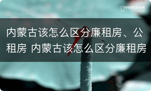 内蒙古该怎么区分廉租房、公租房 内蒙古该怎么区分廉租房,公租房呢