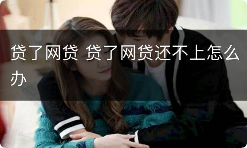 贷了网贷 贷了网贷还不上怎么办
