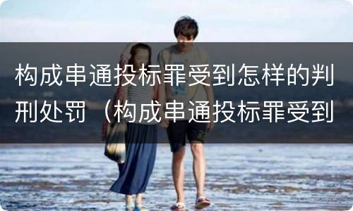 构成串通投标罪受到怎样的判刑处罚（构成串通投标罪受到怎样的判刑处罚金）