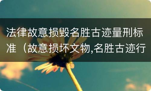 法律故意损毁名胜古迹量刑标准（故意损坏文物,名胜古迹行为）