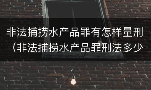 非法捕捞水产品罪有怎样量刑（非法捕捞水产品罪刑法多少条）
