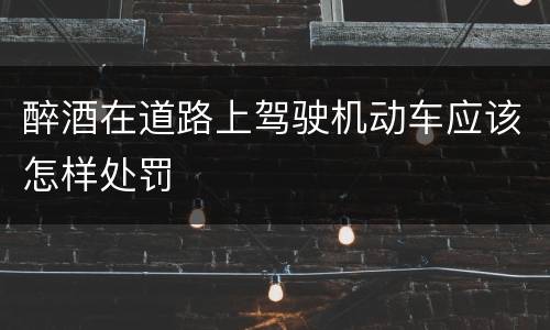 醉酒在道路上驾驶机动车应该怎样处罚
