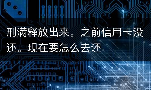 刑满释放出来。之前信用卡没还。现在要怎么去还