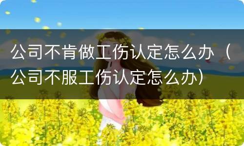 公司不肯做工伤认定怎么办（公司不服工伤认定怎么办）