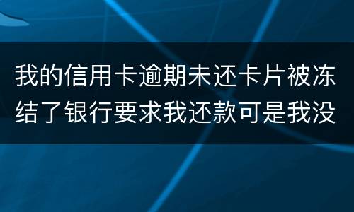 我的信用卡逾期未还卡片被冻结了银行要求我还款可是我没有偿还能力银行会起诉我吗