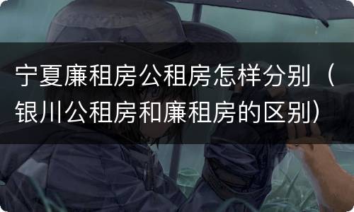 宁夏廉租房公租房怎样分别（银川公租房和廉租房的区别）