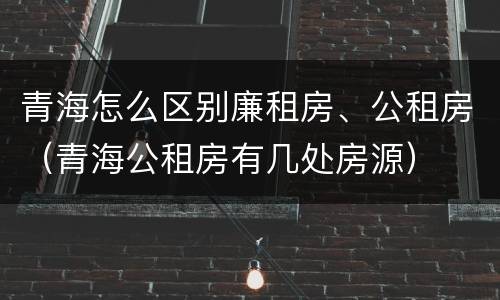 青海怎么区别廉租房、公租房（青海公租房有几处房源）
