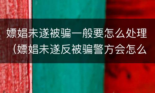 嫖娼未遂被骗一般要怎么处理（嫖娼未遂反被骗警方会怎么处理）