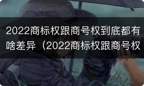 2022商标权跟商号权到底都有啥差异（2022商标权跟商号权到底都有啥差异呢）