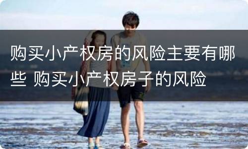 购买小产权房的风险主要有哪些 购买小产权房子的风险