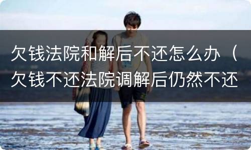 欠钱法院和解后不还怎么办（欠钱不还法院调解后仍然不还怎么办）