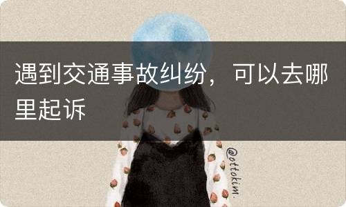遇到交通事故纠纷，可以去哪里起诉