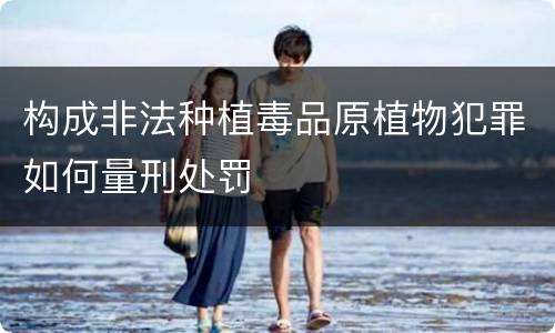 构成非法种植毒品原植物犯罪如何量刑处罚