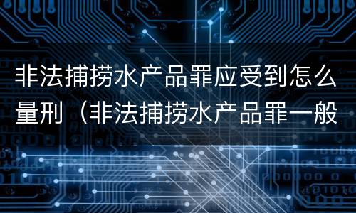 非法捕捞水产品罪应受到怎么量刑（非法捕捞水产品罪一般怎么判）