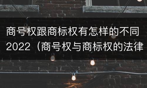 商号权跟商标权有怎样的不同2022（商号权与商标权的法律冲突与解决）