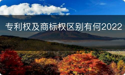 专利权及商标权区别有何2022