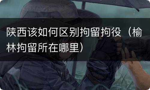 陕西该如何区别拘留拘役（榆林拘留所在哪里）