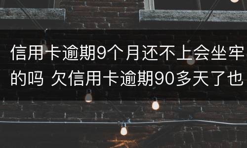 信用卡逾期9个月还不上会坐牢的吗 欠信用卡逾期90多天了也还不上怎么办?
