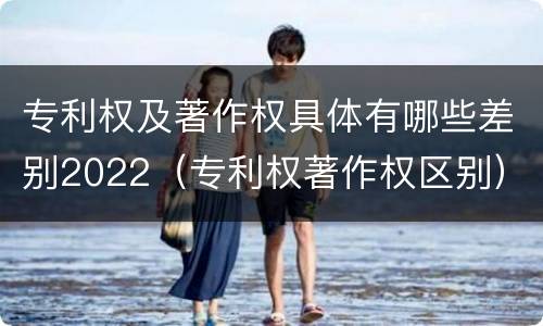 专利权及著作权具体有哪些差别2022（专利权著作权区别）