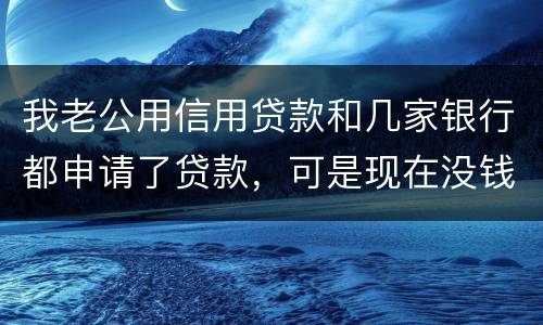 我老公用信用贷款和几家银行都申请了贷款，可是现在没钱还了，会有什么后果？还有网贷