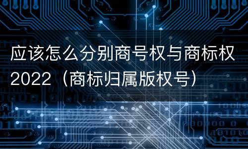 应该怎么分别商号权与商标权2022（商标归属版权号）