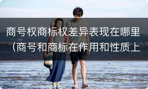商号权商标权差异表现在哪里（商号和商标在作用和性质上的区别）