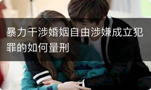 暴力干涉婚姻自由涉嫌成立犯罪的如何量刑